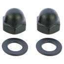 Mirror Nuts Kit Satin Black Powder Coated