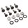Front Fender Screw Kits Gloss Black Powder Coated