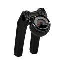 Clubstyle Riser Kit Height: 9", For 1 1/4" Handlebar, Round Instrument Black Satin