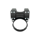 Clubstyle Riser Kit Height: 9", For 1 1/4" Handlebar, Round Instrument Black Satin