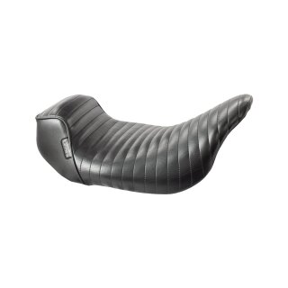 Sprocket Pleated Stitch Seat Black Vinyl