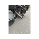 Club Style Engine Guard for M8 Softail with Oil Cooler Protection Bronze Powder Coated Rear