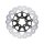 Colored Disc Wave DF FLW Floating Brake Disc Anodized Inner Aluminium Carrier Gloss Black 11,5" Rear