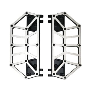 Next Level NXL Floorboards Brushed Stainless Steel Cover Black Anodized