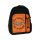 Motorcycle Parts Since 1970 Backpack Black Orange