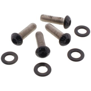 Front Fender Screw Kits Gloss Black Powder Coated