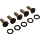 Derby Cover Screw Kits Gloss Black Powder Coated