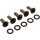 Derby Cover Screw Kits Gloss Black Powder Coated