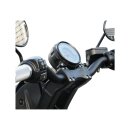 Clubstyle Riser Kit Height: 7", For 1 1/4" Handlebar, Round Instrument Black Satin