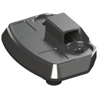 Reduced Reach Club Style Riser Relocation Plate Black Anodized