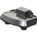 Reduced Reach Club Style Riser Relocation Plate Black Anodized