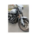 Club Style Engine Guard for M8 Softail with Oil Cooler Protection Bronze Powder Coated