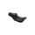 Tailwhip Seat Pleated, Driver Seating: 12.5" Wide, Passenger Seating: 7.5" Wide Black Vinyl