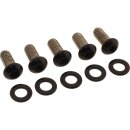 Derby Cover Screw Kits Gloss Black Powder Coated