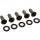 Derby Cover Screw Kits Gloss Black Powder Coated