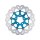 Colored Disc Wave DF FLW Floating Brake Disc Anodized Inner Aluminium Carrier Blue 11,5" Rear