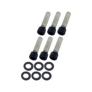 Transmission Top Cover Screw Kit Satin Black Powder Coated