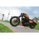 Colored Disc Wave DF FLW Floating Brake Disc Anodized Inner Aluminium Carrier Orange 11,8" Front