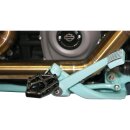 Next Level NXL Footpegs Brushed Stainless Steel Cover Black Anodized