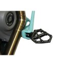 Next Level NXL Footpegs Brushed Stainless Steel Cover Black Anodized