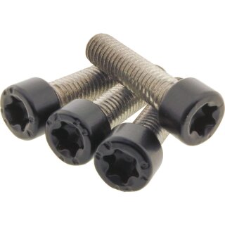 Handlebar Clamp Screw Kit Satin Black Powder Coated