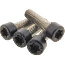 Handlebar Clamp Screw Kit Satin Black Powder Coated