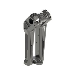 Club Style Pullback Riser Kit 7" Height, 1 1/4" Clamp Diameter Black Anodized