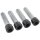 Footrest Screw Kits Gloss Black Powder Coated