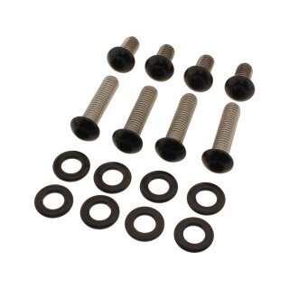 Front Fender Screw Kits Satin Black Powder Coated