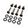Front Fender Screw Kits Satin Black Powder Coated