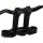 Clubstyle Riser Kit Height: 7", For 1 1/4" Handlebar, No Instrument Black Satin
