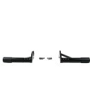 Club Style Engine Guard for M8 Softail with Oil Cooler Protection Black Powder Coated Rear