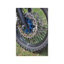 Colored Disc Wave DF FLW Floating Brake Disc Anodized Inner Aluminium Carrier Blue 11,5" Front