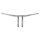 9.5" T-Bar Handlebar Center Width: 225 mm 4-Hole Black 1 1/4" Throttle By Wire Throttle Cables