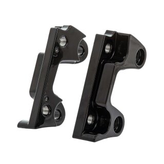 13" Rotor Axial Brake Caliper Adapter For 330mm (13") rotors Gloss Black Dual Disc