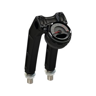 Clubstyle Riser Kit Height: 9", For 1" Handlebar, Round Instrument Black Satin