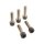 Fork Clamp Screw Kit Satin Black Powder Coated