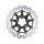 Colored Disc Wave DF FLW Floating Brake Disc Anodized Inner Aluminium Carrier Gloss Black 11,5" Front