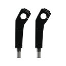 Clubstyle Riser Kit Height: 7", For 1" Handlebar, No Instrument Black Satin