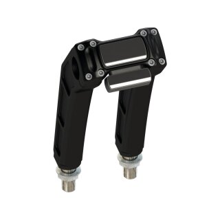 Clubstyle Riser Kit Height: 9", For 1" Handlebar, Digital Instrument Black Satin