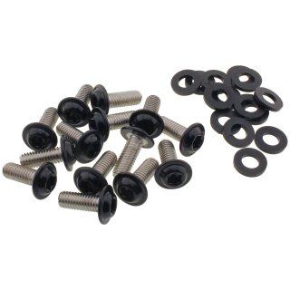 Chin Fairing Screw Kit Satin Black Powder Coated
