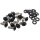 Chin Fairing Screw Kit Satin Black Powder Coated