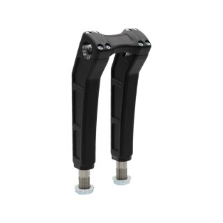 Clubstyle Riser Kit Height: 9", For 1 1/4" Handlebar, No Instrument Black Satin