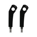 Clubstyle Riser Kit Height: 9", For 1 1/4" Handlebar, No Instrument Black Satin