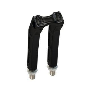 Clubstyle Riser Kit Height: 9", For 1" Handlebar, No Instrument Black Satin