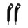 Clubstyle Riser Kit Height: 9", For 1" Handlebar, No Instrument Black Satin