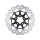 Colored Disc Wave DF FLW Floating Brake Disc Anodized Inner Aluminium Carrier Gloss Black 11,5" Front