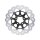 Colored Disc Wave DF FLW Floating Brake Disc Anodized Inner Aluminium Carrier Gloss Black 11,5" Rear