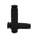 Diamond Contour Grips Black 1" Throttle By Wire