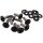 Chin Fairing Screw Kit Satin Black Powder Coated